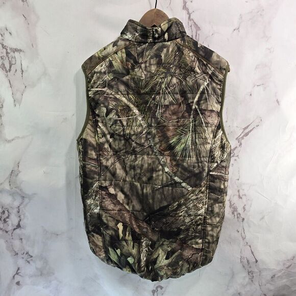 Mossy Oak Men Medium Camo Break Up Country Woodland Reversible Puffer Synthetic - Picture 7 of 12
